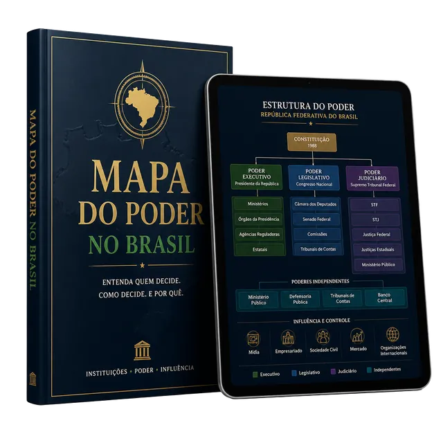Mockup do bônus: Mapa do poder no Brasil